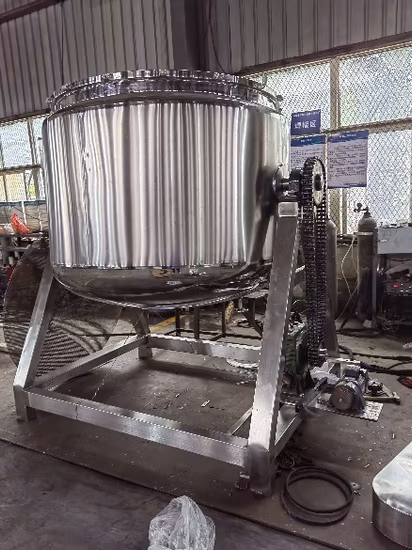 High Viscosity Food Process Pressure Cooker Machine LPG Heating Auto Control Pressure Pot for Bone Soup