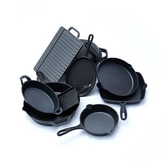 7PCS Cast Iron Camping Cookware Sets