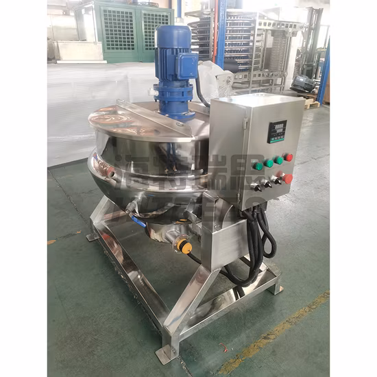 Factory Price of Tiltable Interlayer Boiler Steam Jacket Kettle Cooking Pot