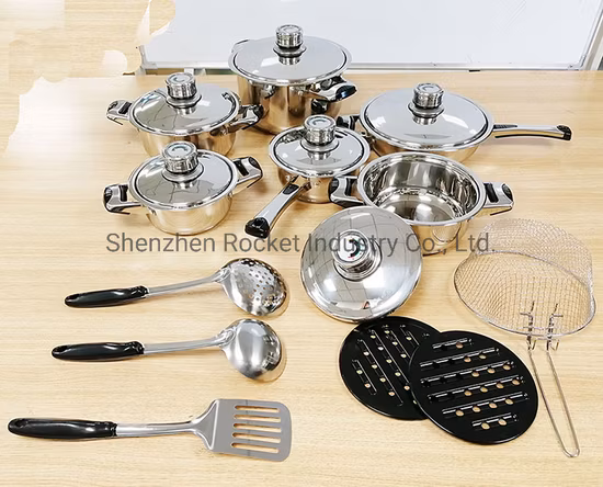 7PCS Wholesale Korean Cooking Pot Kitchen Deep Fryer Pan Cookware Set