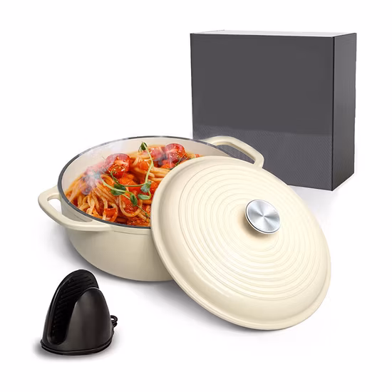 High Quality Stocks Cookware Soup Cooking Casserole Enamel Cookware Set kitchen Pot