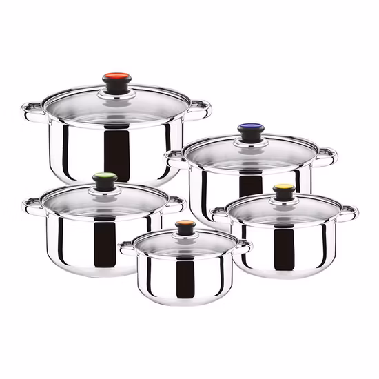High Quality Stainless Steel Soup Pot Frying Pan Cookware Set