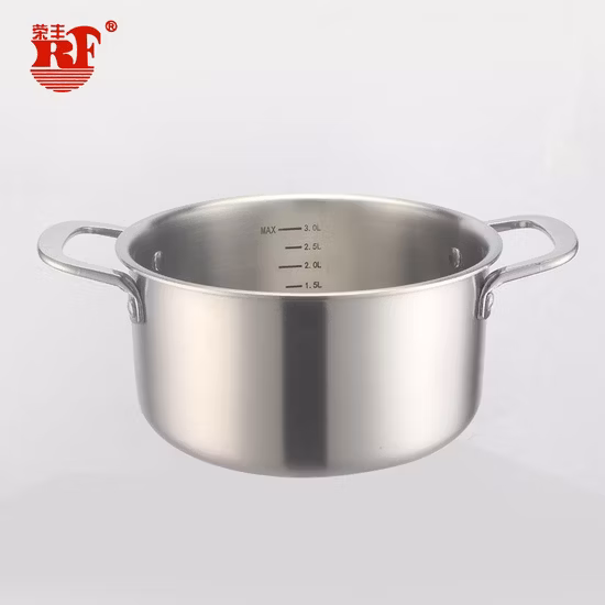 Stainless Steel Induction Pot with Glass Lid Cooking Soup Pot