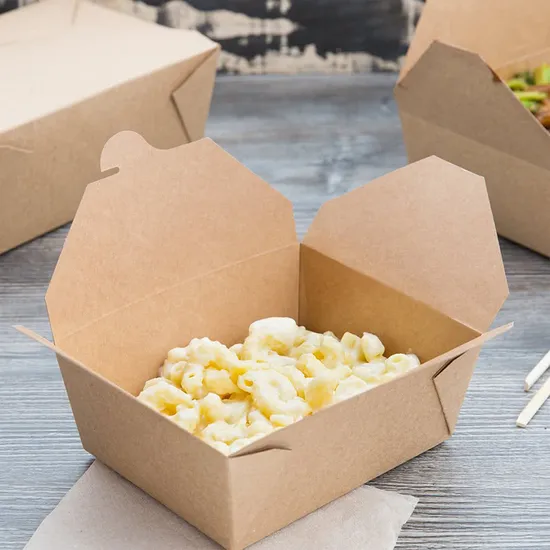 High Quality Water Proof Food Grade Kraft Paper Food Container